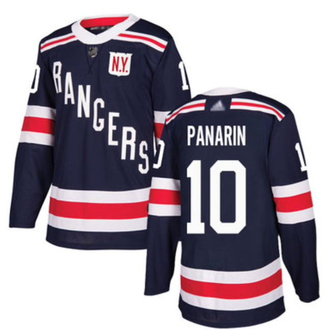 Men's New York Rangers #10 Artemi Panarin Navy Winter Classic Home Stitched Jersey